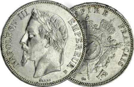 France Ecu 5 Francs Napoléon III