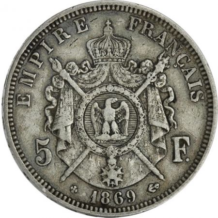 France Ecu 5 Francs Napoléon III