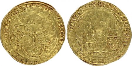 France Ecu d\'Or à la Chaise,  Jean II Le Bon (1350-1364) - Or
