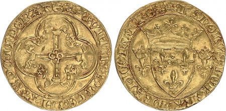 France Ecu d\'Or à la Couronne, Charles VII (1422-1461)