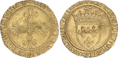 France Ecu d\'Or au Soleil, Charles VIII (1483-1498) - TTB - Toulouse