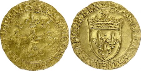 France Ecu d\'Or au Soleil, François Ier (1515-1547) - 1519 - 5ème type
