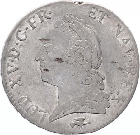 France Ecu Louis XV à la Vieille Tête - 1772 D