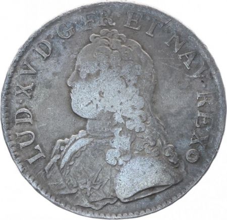 France Ecu Louis XV aux branches d\'olivier - 1726 AA