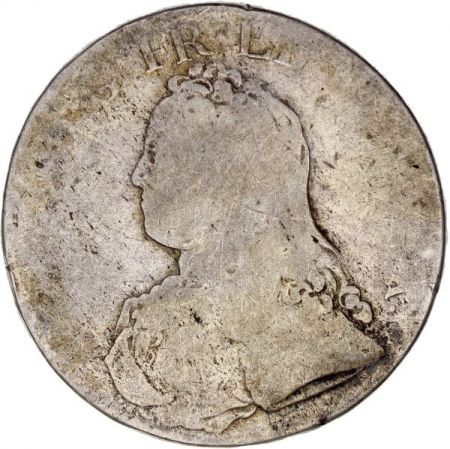 France Ecu Louis XV aux branches d\'olivier - 1728 A