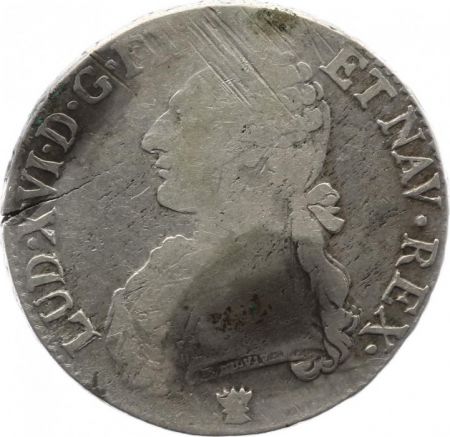 France Ecu Louis XVI aux branches d\'olivier - 1779 I