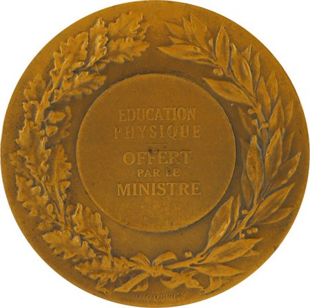 France Education Physique - Bronze vers 1930 - Par Morlon
