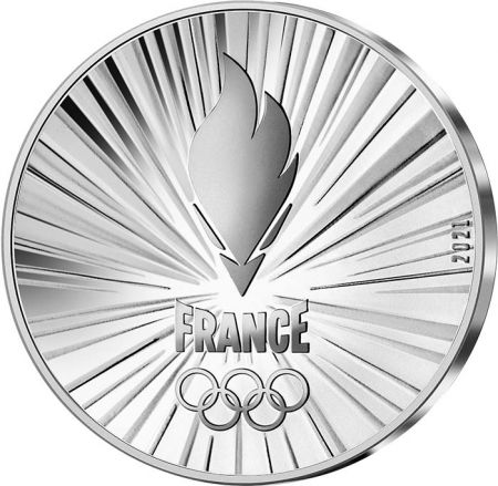 France Equipe de France olympique et paralympique - 10 Euros ARGENT BE FRANCE 2021 - Jeux Olympiques PARIS 2024