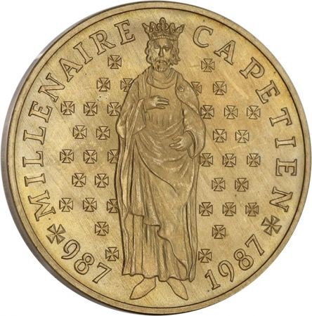 France ESSAI 10 Francs Commémo. Millénaire Capétien FRANCE 1987