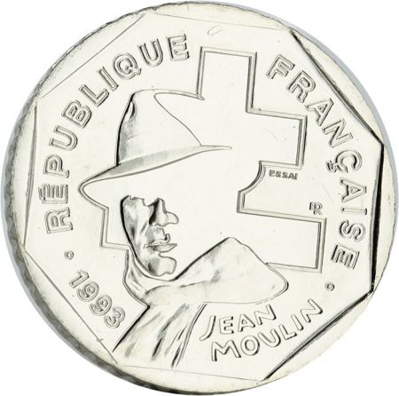France ESSAI 2 Francs Jean Moulin - 1993 FRANCE
