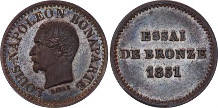 France Essai de  Module  1 Centime  IIème République - 1851