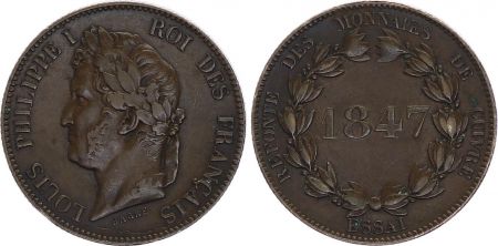 France Essai de 5 Centimes (Module) - Louis Philippe I - 1847