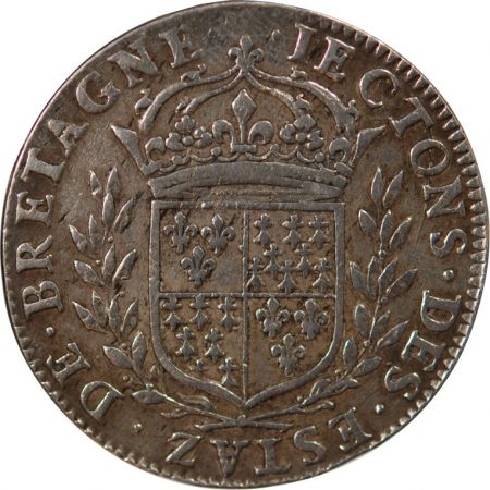 France ETATS DE BRETAGNE, LOUIS XIV  JETON ARGENT nd (1657-1675) Daniel 17