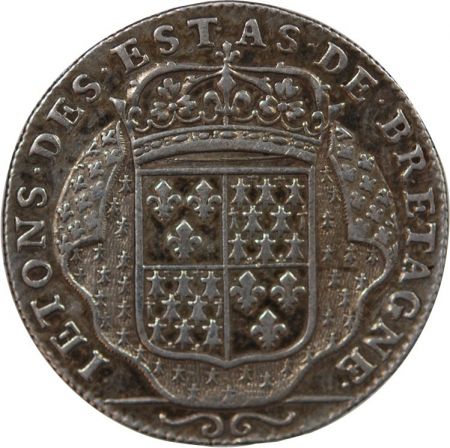 France ETATS DE BRETAGNE, LOUIS XIV  JETON ARGENT nd 1699 VANNES Daniel 49