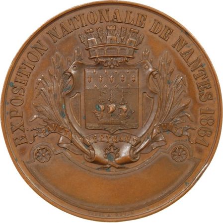 France EUGÉNIE  EXPOSITION NATIONALE DE NANTES - MÉDAILLE CUIVRE 1861