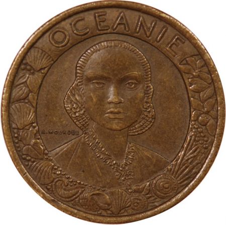France EXPOSITION COLONIALE  OCEANIE - MEDAILLE LAITON 1931