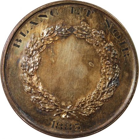 France EXPOSITION INTERNATIONALE DE BLANC ET NOIR - MEDAILLE ARGENT 1885