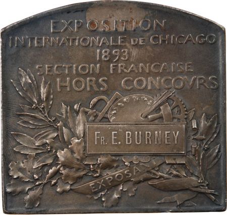 France EXPOSITION INTERNATIONALE DE CHICAGO - PLAQUE 1893