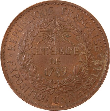 France EXPOSITION UNIVERSELLE - MEDAILLE CUIVRE 1889