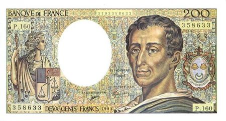 France F.70/2.1 P.155 200 Francs, Montesquieu - 1994
