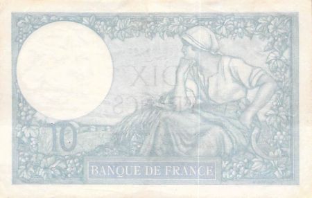 France FRANCE - 10 FRANCS MINERVE 04/12/1941 - TTB+