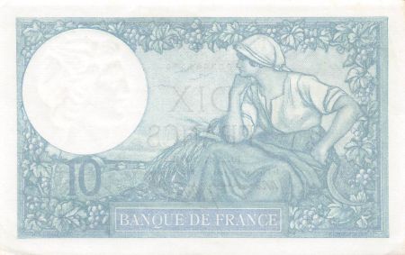 France FRANCE - 10 FRANCS MINERVE 21/11/1940 - SUP