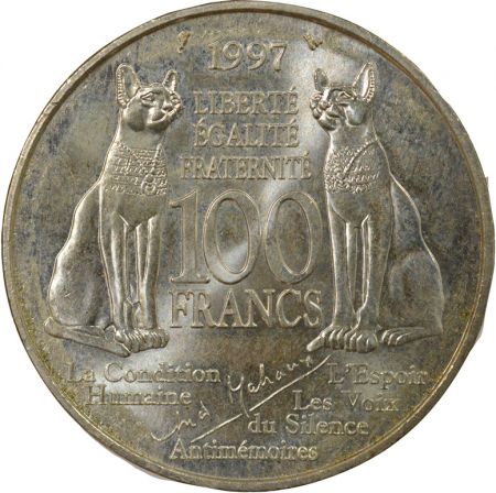 France France - 100 Francs Argent, Malraux - 1997, Pessac