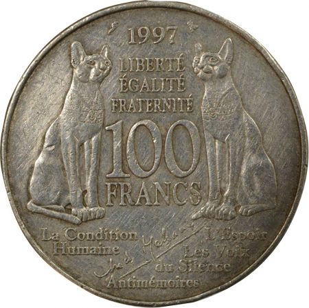 France France - 100 Francs Argent, Malraux - 1997, Pessac