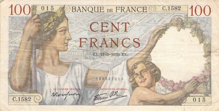 France FRANCE - 100 FRANCS SULLY 21/09/1939 - TB+