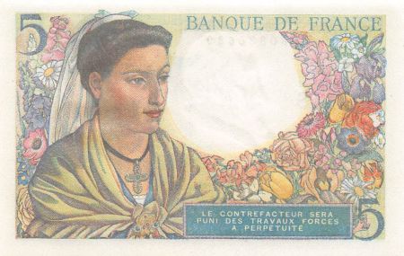 France FRANCE - 5 FRANCS BERGER 30/10/1947 - SÉRIE D.145 - P.NEUF