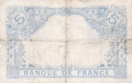 France FRANCE - 5 FRANCS BLEU 29/02/1912 - SERIE L.151