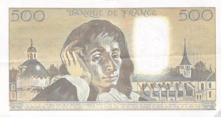 France FRANCE - 500 FRANCS PASCAL 02/05/1991 - SÉRIE Y.350 - TTB+