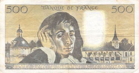 France FRANCE - 500 FRANCS PASCAL 03/04/1980 - SÉRIE T.114 - PTTB