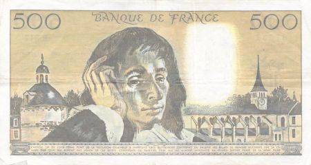 France FRANCE - 500 FRANCS PASCAL 05/07/1990 - SÉRIE R.317 - TTB