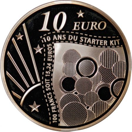 France FRANCE  10 ANS DU STARTER KIT - 10 EUROS ARGENT 2011