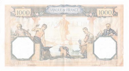 France FRANCE  CÉRÈS ET MERCURE - 1000 FRANCS 18/04/1940 - SÉRIE D.9546