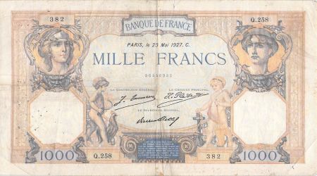 France FRANCE, CÉRÈS ET MERCURE - 1000 FRANCS 23/05/1927