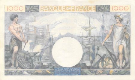 France FRANCE  COMMERCE ET INDUSTRIE - 1000 FRANCS 06/07/1944 - SPL