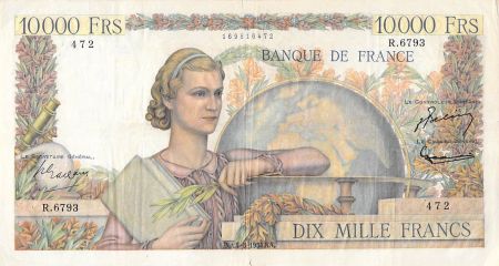 France FRANCE, GÉNIE FRANCAIS - 10 000 FRANCS 04/03/1954