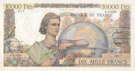 France FRANCE  GÉNIE FRANCAIS - 10 000 FRANCS 07/06/1956 - SÉRIE S.11829