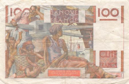 France FRANCE  JEUNE PAYSAN - 100 FRANCS 02/01/1953 - SÉRIE T.525 - PTTB