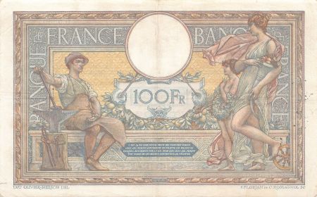 France FRANCE  LUC-OLIVIER MERSON - 100 FRANCS 02/05/1919 - TTB