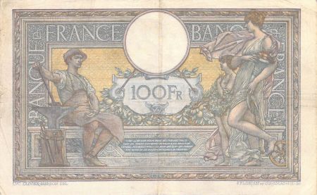 France FRANCE  LUC-OLIVIER MERSON - 100 FRANCS 17/07/1919 - TTB