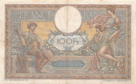 France FRANCE  LUC-OLIVIER MERSON - 100 FRANCS 22/03/1920 - TTB