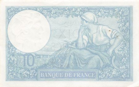 France FRANCE  MINERVE - 10 FRANCS 12/12/1940 - PSUP
