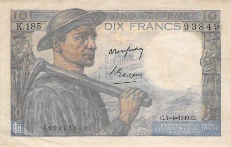 France FRANCE, MINEUR - 10 FRANCS 07/04/1949