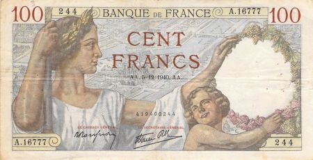 France FRANCE, SULLY - 100 FRANCS 05/12/1940