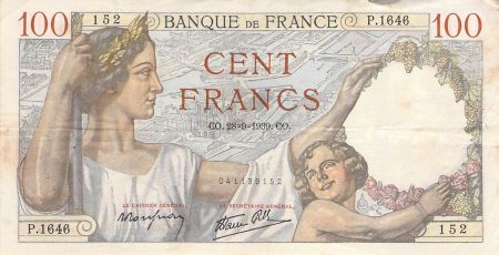 France FRANCE, SULLY - 100 FRANCS 28/09/1939