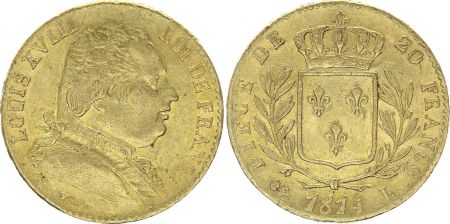 France France 20 Francs Louis XVIII - 1814 L Bayonne