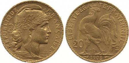 France France 20 Francs Marianne - Coq 1903